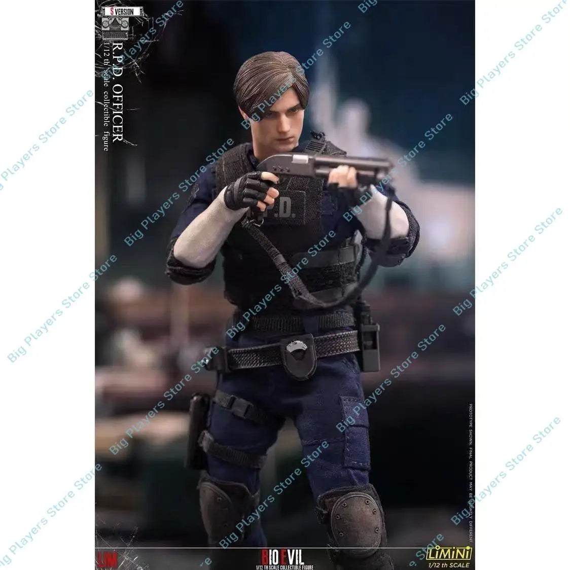 In Stock LIMTOYS LiMiNi 1/12 RPD Officer Resident Evil Leon Action Figure