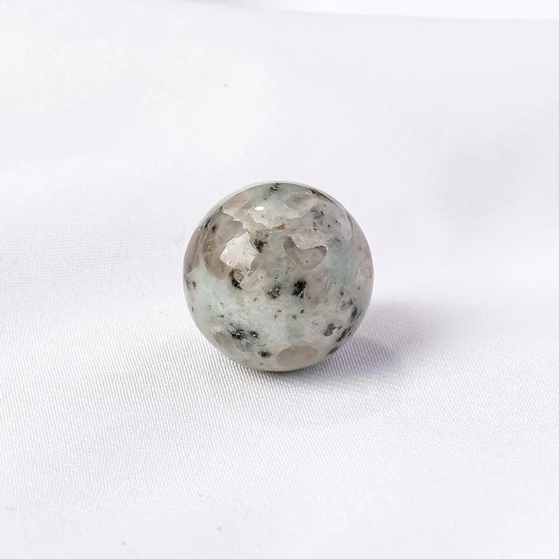 16mm Natural Crystal Ball No Hole Beads, Polished Agate Gemstone Sphere Bulk for DIY Jewelry Crafts Home Decor Gifts