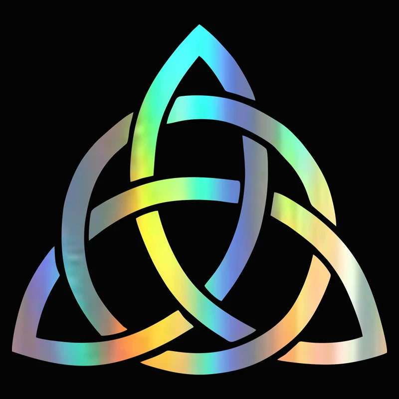 1 piece Knot Triquetra Trinity Celtic -Symbol Funny Car Sticker and Decal KKVinyl Sunscreen Waterproof 15cm*14 Cm