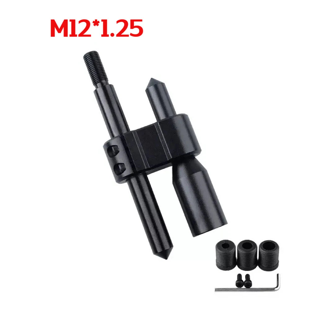 Car Aluminum H Type Gear Shift Knob Extension Adjustable Extender Shifter Lever Handle M18*1.5 M12*1.25 With Three Adapters