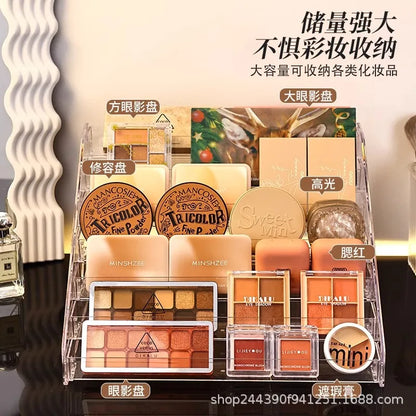 Transparent ladder small ornament shelf bar figure live broadcast display multi-functional storage rack acrylic display rack