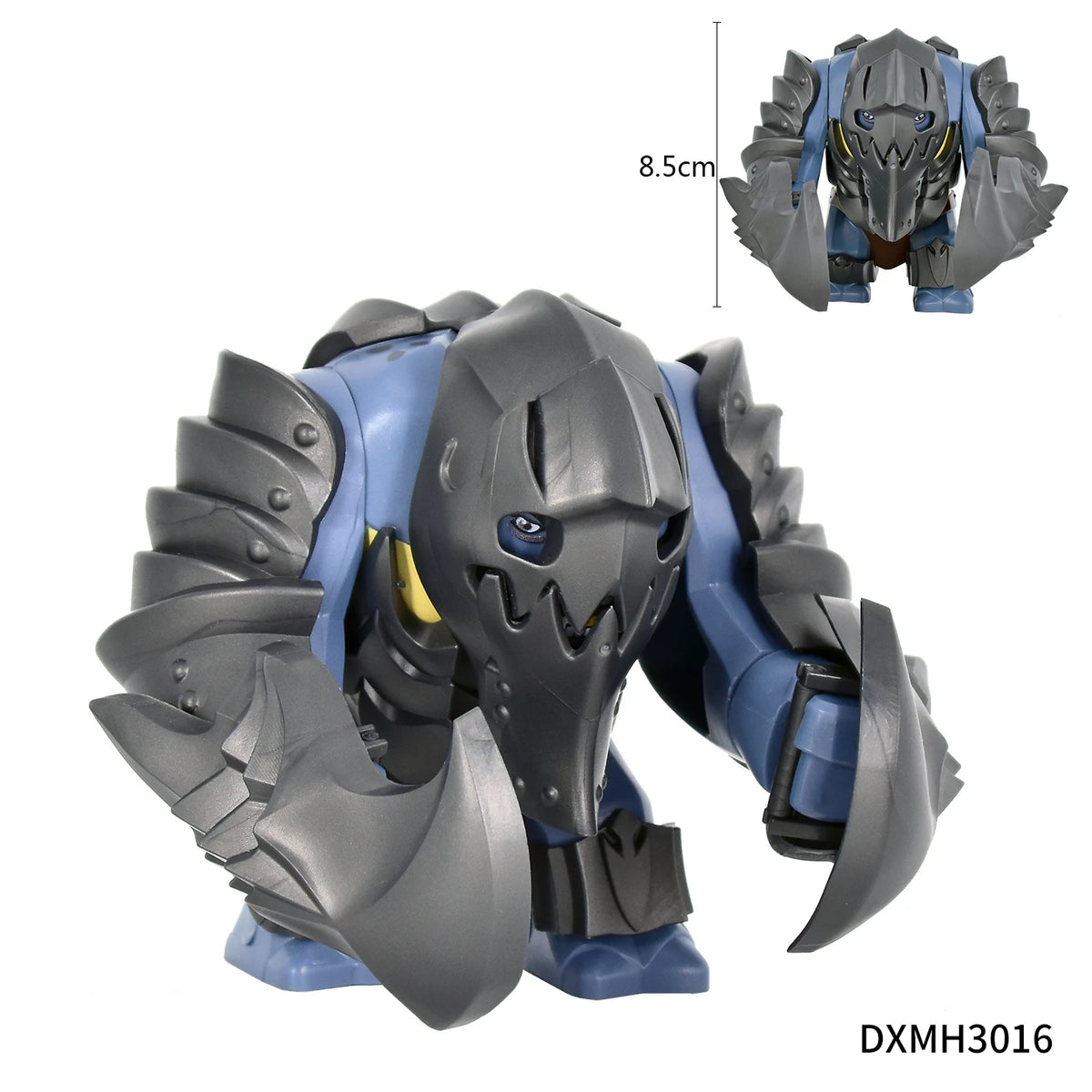Orc Warrior Block Figures Set, Giant Troll Monster + 20Pcs Armored Soldier Models, Fantasy Army Building Bricks, Detailed Armor