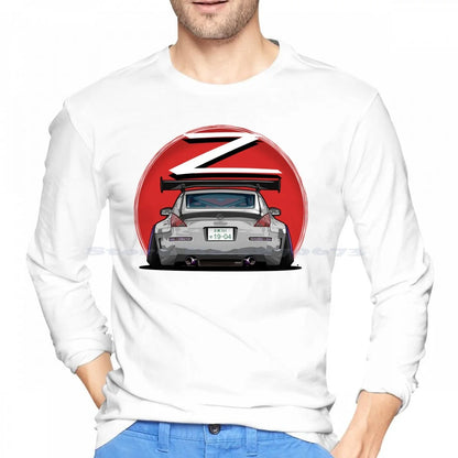 Nismo Fairlady 350z Z33 Gray 100% Cotton Hoodie 350z Nismo Z33 Midnight Blue Car Graphic Osmancetinyapici Gtr Power