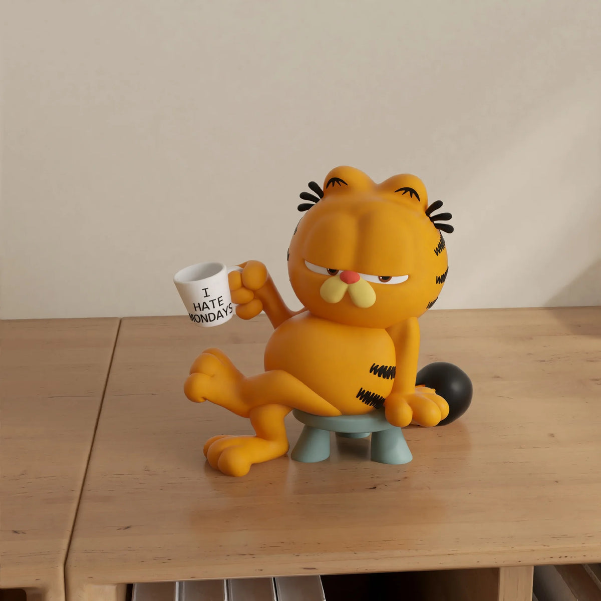2026 Hot New Cute Style 8.5Cm Garfields Family Peripherals Desktop Ornament Collectible Figure Model Toys Birthday Gifts