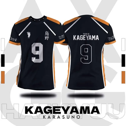 Haikyuu Fukurodani Hinata Cartoon Anime Cosplay Men Jersey Summer Short Sleeve Children Tee Top 2025 New Fashion