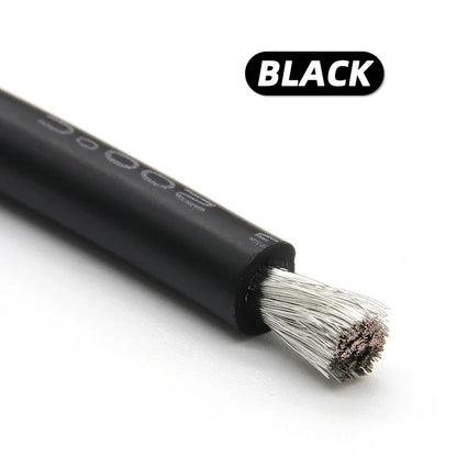 1/5/10m Flexible Silicone Wire 2 Pin or Black Red 30 28 26 24 22 20 18 16 14 12 10 8AWG Automotive Led Lamp Soft Electric Cables