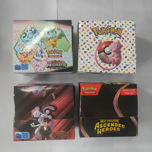 360Pcs Pokemon Card MEGA EVOLUTION Lucario Prismatic Evolutions Game Cartoon English Booster Battle Transaction Card Gift