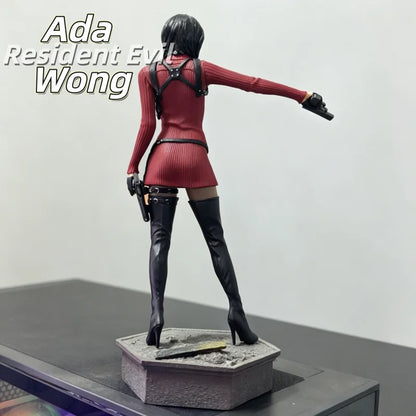 New Resident Evil Ada Wong 1/6 Scale Anime PVC Figure Red Dress Ver Zombie Hunter Collectible Statue Ornament Toy Gift In Stock