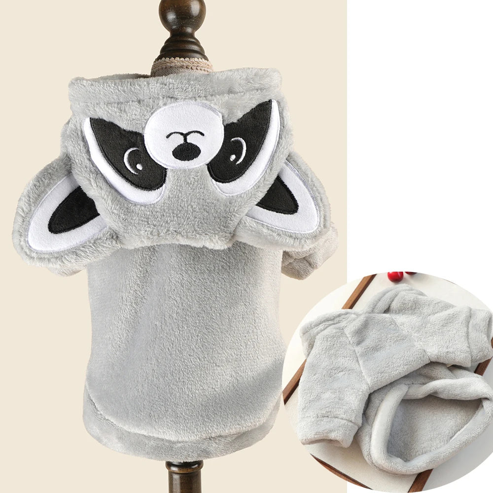 Funny Halloween Costume For Small Dog Fleece Warm Cosplay Pet Corgi French Bulldog  Puppy Medium Clothing Coat Jacket Accessory