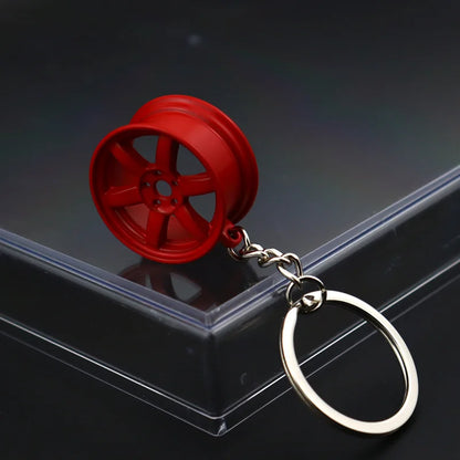 Stainless Steel Car Keychains Brake Disc Turbocharger Gear Design Keyrings Creative Mechanical Car Parts Keychain Gift for Men