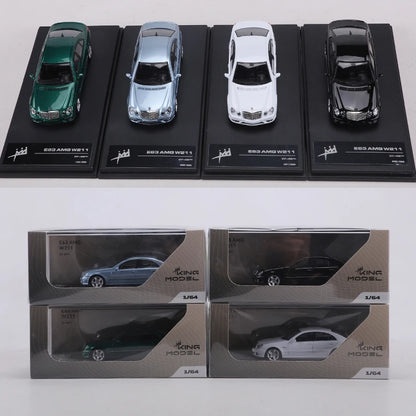 King Model 1:64 E63 AMG W211 Die-cast alloy simulation car model toy collection display piece