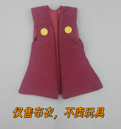 1/12 Classic Japanese Anime Naruto Characters Same Style Mini Robe Skirt Bamboo Hat Accessory for SHF Action Figure