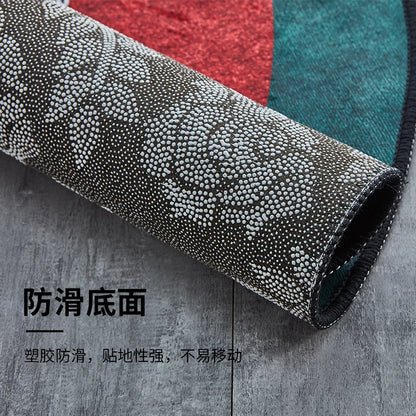 New Chinese Style Round Carpets for Living Room Home Decor Anti-Slip Floor Mat Bedroom Bedside Rug Art Studio Large Area Carpet
