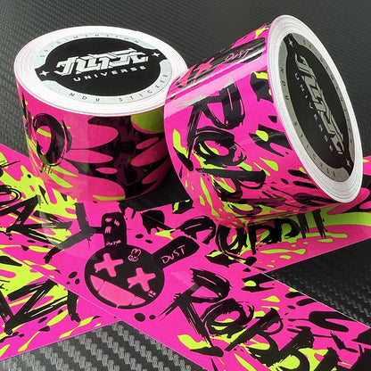 DIY Crazy Rabbit Decorative Tape Self-Adhesive Sticker for Bicycle/Skateboards/Suitcases/Fish Tanks Crafts Stickers Personalized