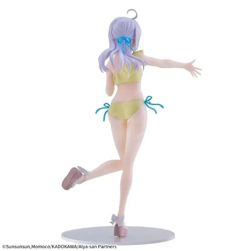 100% Original SEGA Luminasta Alya Sometimes Hides Her Feelings Alisa Swimsuit Anime Figure Desk Decor Collectible Gifts In Stock