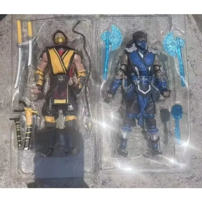 【In Stock】Mortal Kombat Spawn Sub Zero Scorpion Kitana Liu Kang 7 Inch 17cm Articulated Action Figure Collectible Game Model Toy