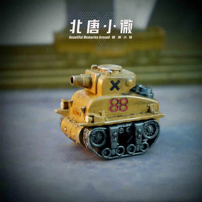 1:64 Metal Slug Genuine Tide Play Figure Snk Hand-Made Heavy Machine Gun Flame Shot Gun Doll Tank Enemy Soldier