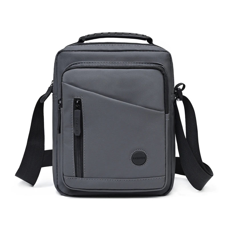 Messenger Bag for Men Oxford Cloth Compact Multi Layer Pocket Business Casual Travel Everyday Crossbody Shoulder Bag