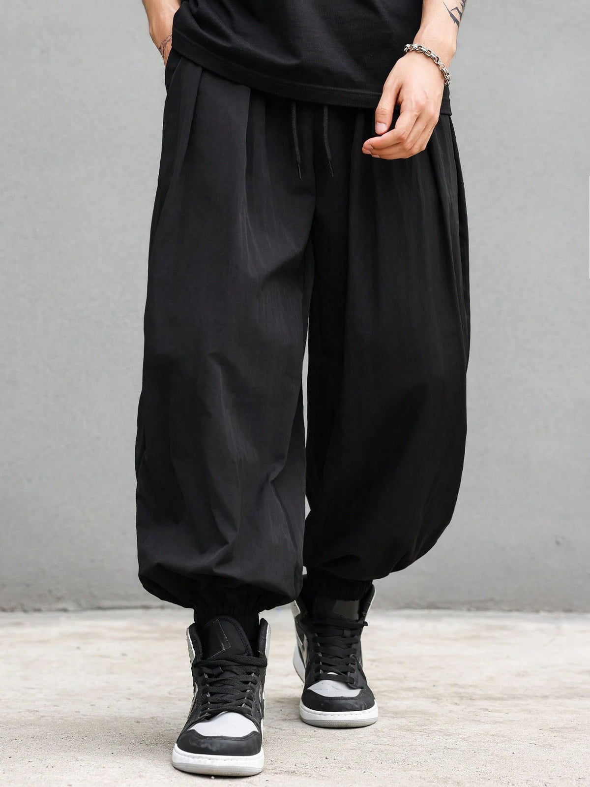 plus Size Men's Casual Trendy Long Pants Loose Fit for Daily Outings And Outdoor Sports