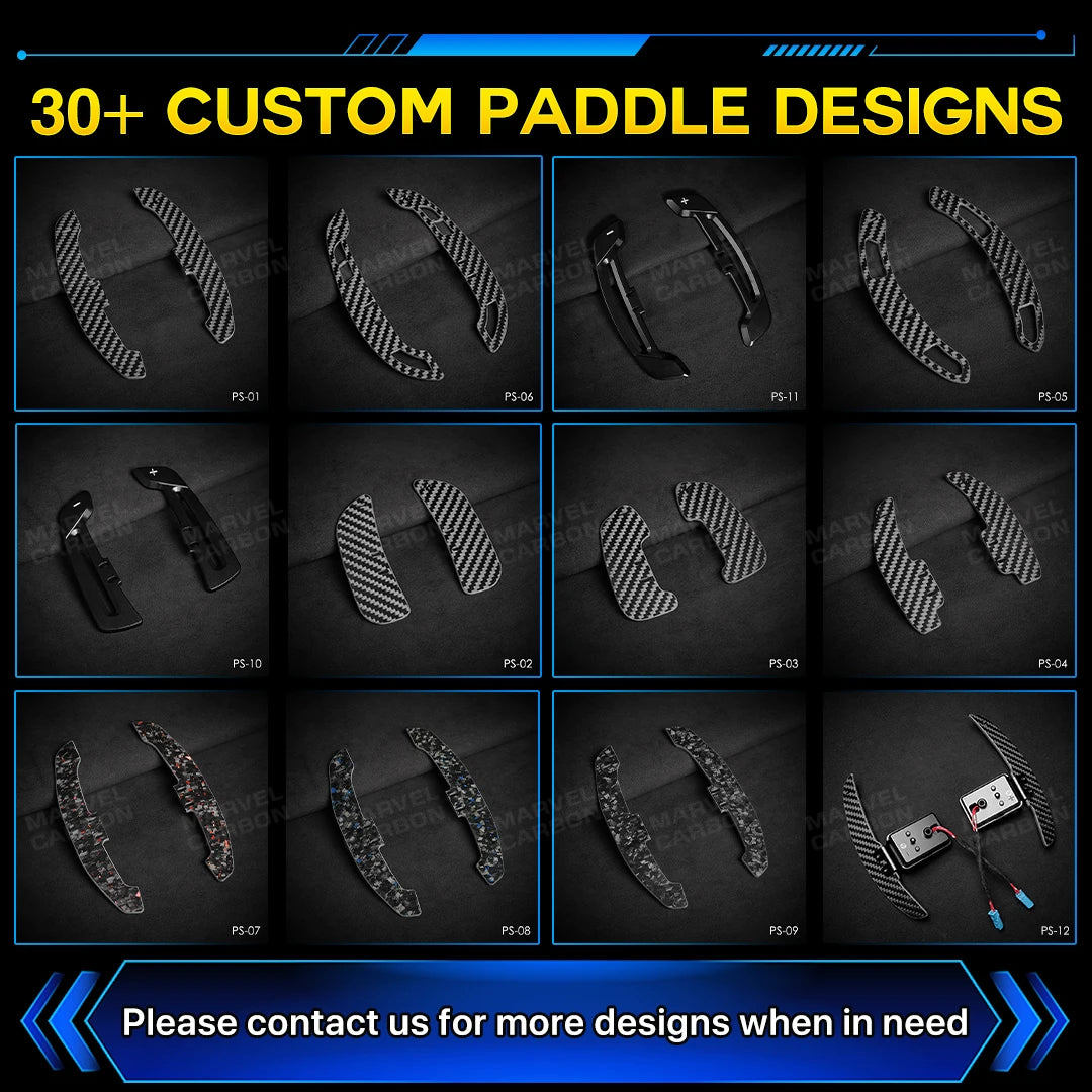 For BMW 1-4 series f20 f21 f30 f22 f80 g20 g30 g80 m3 m5 x3 x5 Magnetic Carbon Fiber Steering Wheel Paddle Shifter Extensions