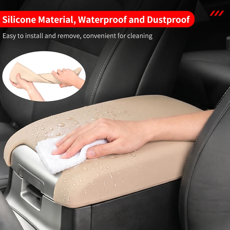 For 2008-2021 Toyota Land Cruiser LC200 200 Armrest Box Cover Dustproof Scratch Resistant Protection Car Interior Accessories