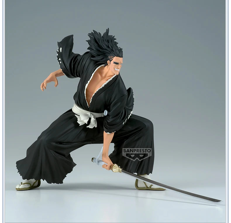 In Stock Bandai Banpresto Original Bleach Zaraki Kenpachi Animation Peripheralsmodel Toys Statue Garage Collectible Ornaments