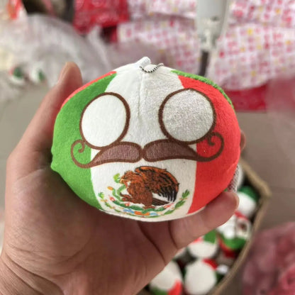 Country Ball Plush Toys 70 Styles 10cm Polandball Pendant Country Balls Countryball Stuffed Doll Xmas Birthday Gifts for Kids