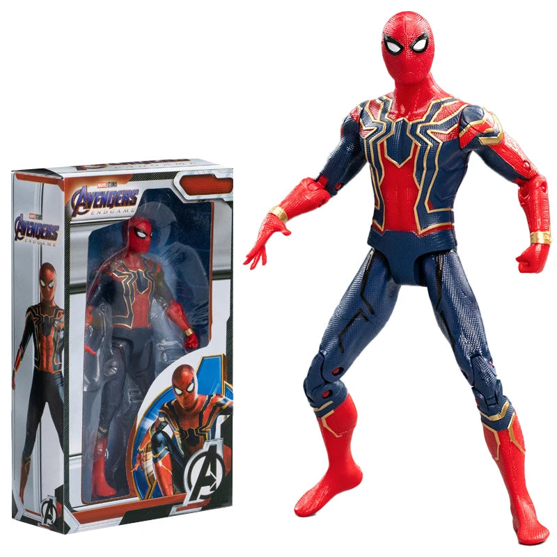 18CM Avengers Legends Figure ZDTDS Original Toy Set Spider Captain Miles Morales Thanos Ghost Iron Man Hulk Box Thor Falcon Doll