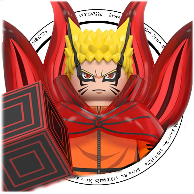 WM6152 Naruto Building Blocks Ootutuki Momoshiki Mitsuki Gaara Namikaze Minato Tobirama Action Figure Accessories For Kids