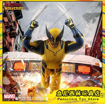 Brand new，MEZCO Ants - Limited Edition Golden Label MARVEL X-Men Wolverine  Deadpool Action Figure