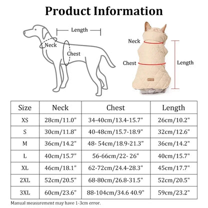 NONOR Winter Dog Jacket Waterproof Cozy Dog Clothes for Medium Large Dogs Warm Dog Coat French Bulldog Labrador Costume