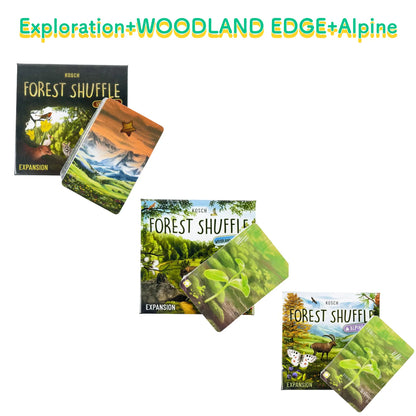 Classic Strategy Board Game:Forest Shuff Base Game、Expansion Board Game, Forest Art Style, Family Party Fun Adult Gift