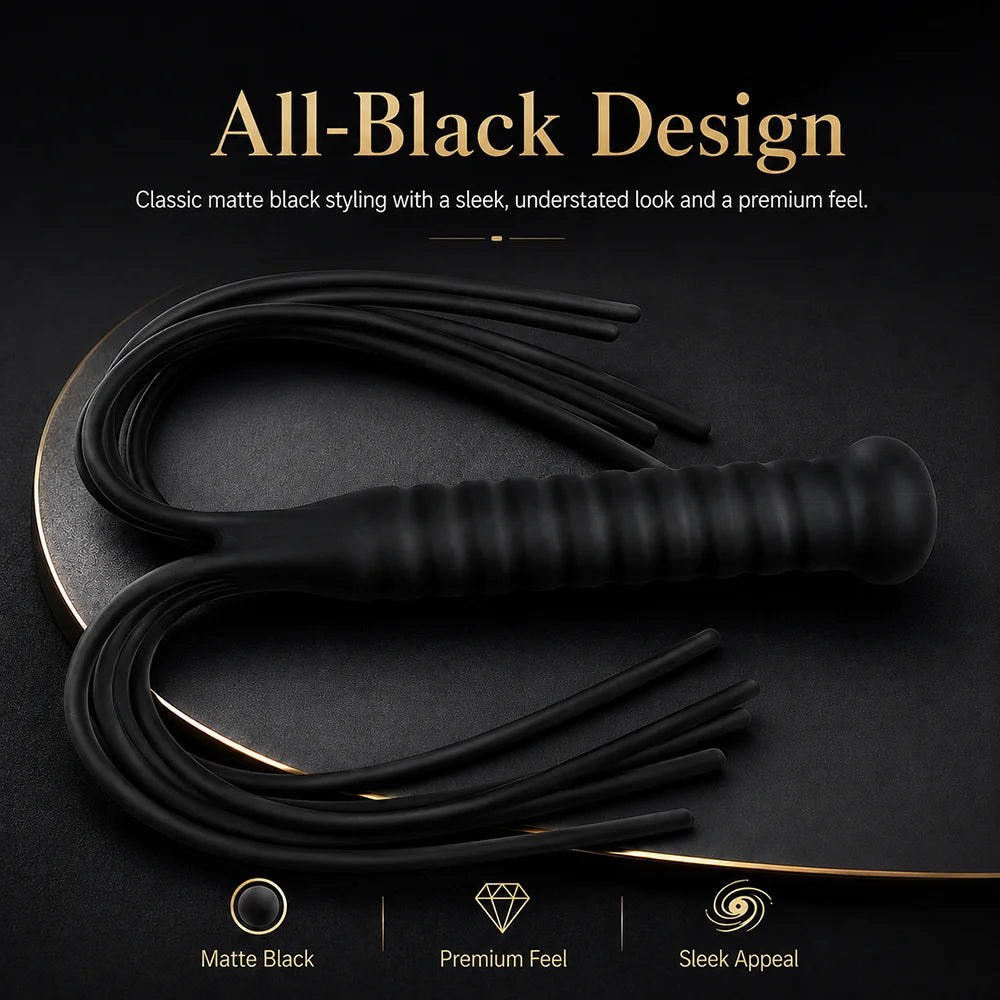 LEVETT Adult Flirting Silicone Flogger BDSM Bondage Women Sex Toys Party Spanking Queen Whip Accessories for Cosplay Couples 18+