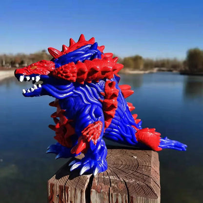 2022 New Anime Ultraman Monster Godzilla large Giga Khimaira Soft Glue DX King Galactron Action Figure Toy  Gifts