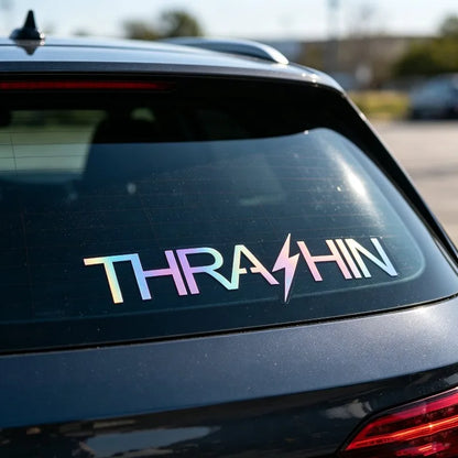 BLKUOPAR Thrashin Supply OG Logo Car Stickers Waterproof Holographic Occlusion Scratch Laser Decal Car Windshield Decoration
