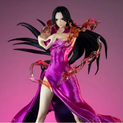 JT One Piece Boa Hancock Shichibukai Heart Gesture Anime Statue Collectible Figure Desktop Decoration For Anime Collection