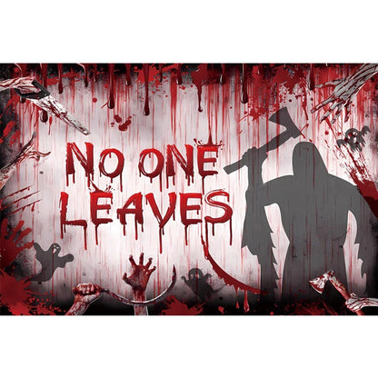 Horror Halloween Scary Blood Splatter Backdrop Red Blood Dripping Ghost Shadow Zombie Vampire Photography Background Studio