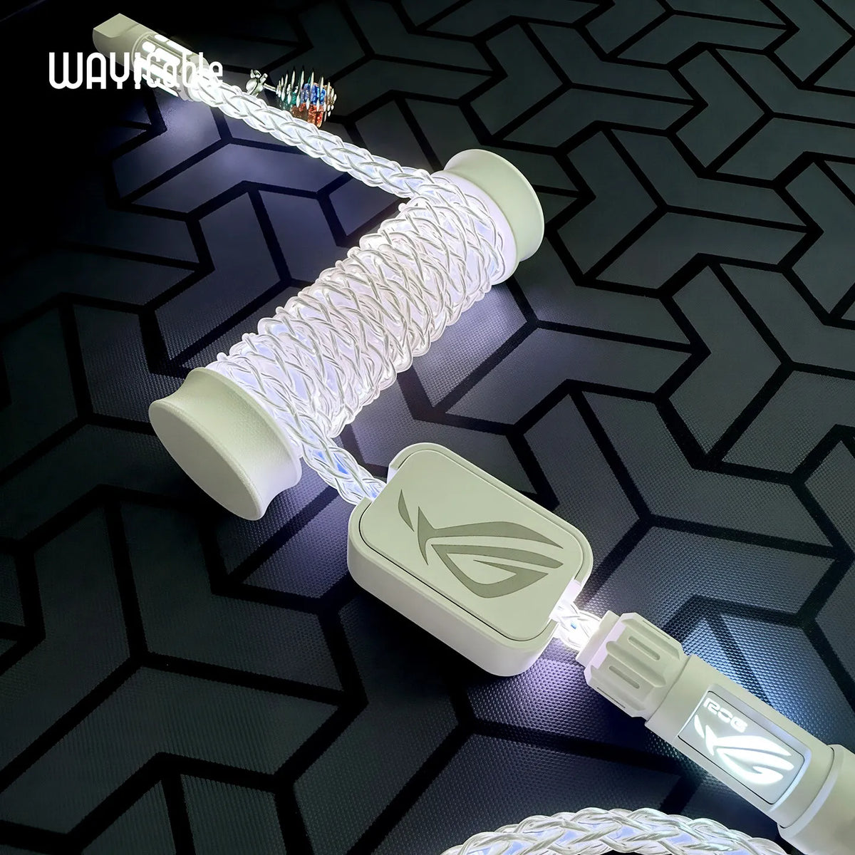 WAYi Magnetic Keyboard Cable Mechanical RGB Magnetron Color Changing 8K Aviation Plug Cable PC Laptop Keyboard Accessories