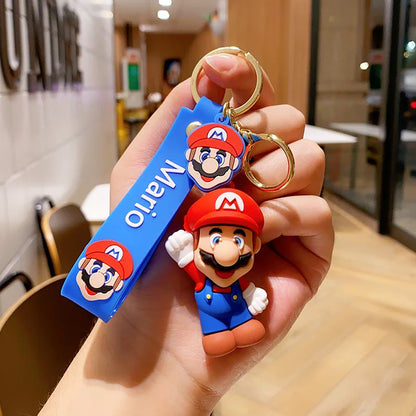 New Creative Super Mario Figurine Keychain, Cute Doll Backpack Hanger, Pendant, Exquisite Gift Keychain
