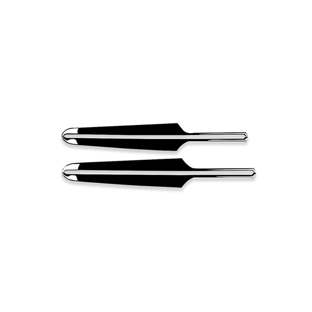 for Porsche MACAN 2014-2018 2019 2020 2021 Door Panel Decal Decoration Cover Trim Sticker Car Exterior Accessories ABS Black