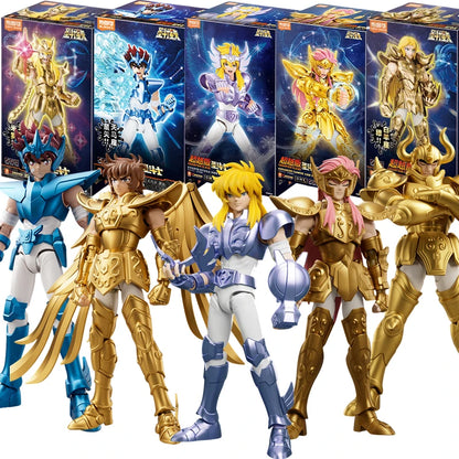 BLOKEES Original Gold Saint Seiya Cancer Deathmask Dragon Shiryu Capricorn Shura High-Detailed Anime Statue Action Figure Model