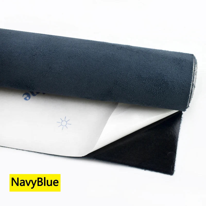 20-100cm Suede Leather Fabrics for Car Interior Modification Self-adhesive Splicing Cloth DIY Door Panel Workbench Wrap Sticker