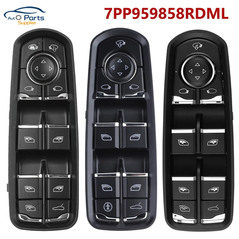 New 7PP959858AEDML 7PP959858MDML 7PP959858RDML Power Window Mirror Switch For Porsche Panamera Cayenne Macan 2011-2017 7PP959858