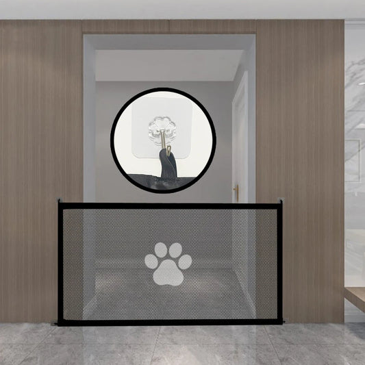 Pet Dogs Baby Safety Fence Cat and Dog Safety Fences Pet Divider Fences Portable Folding Breathable Mesh to Ensure Pet Safety
