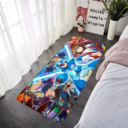Interior Floor Mat Doormat Mega Man X8 Rockman Non-slip Foot Rug for Entryway Kitchen Carpet Bedroom Bedside Mats Home Decor