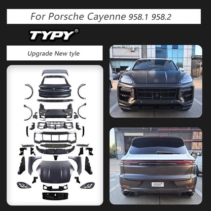 TYPY Car Accessories Body Kit For Porsche Cayenne 958 2011-2017 958.1 958.2 Upgrade 2025 To Body Kit Bumpers Head Lamps
