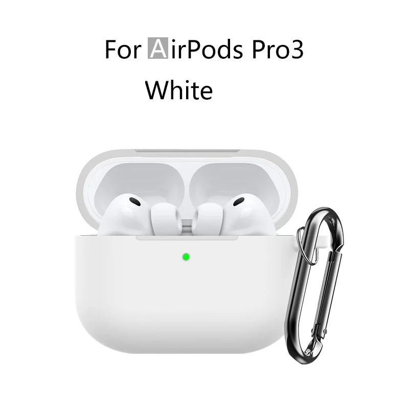 for AirPods Pro 3 Case with Cleaning Kit Soft Silicone Protective Cover for Apple AirPods Pro 3rd Generation Cases with Keychain
