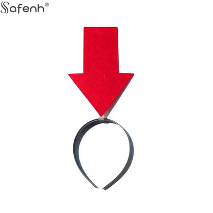 1PCSUnique Arrow Light Headband Funny Question Mark Hair Band Christmas Favors Girl Headgear Holiday Hair Hoop Costume Headpiece