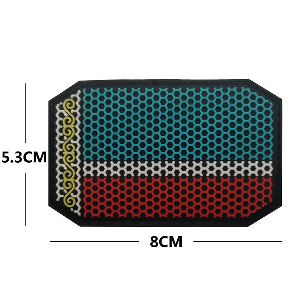 Outdoor Military Enthusiast Bag with Accessories - Bearded Tactical Morale Badge - High-definition PVC Arm Badge Backpack Patch