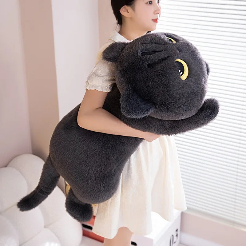Adorable New Plush Cat Toy - Super Cute Kitty Pillow, Bed Hugger, Sleeping Blanket Doll, Birthday Gift for Kids